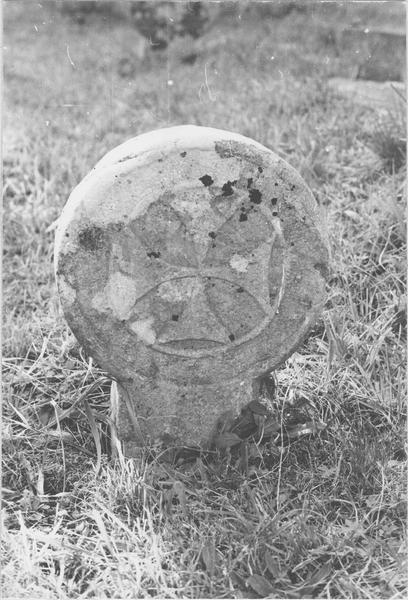 stèle discoïdale, revers, vue générale - © Ministère de la Culture (France), Médiathèque du patrimoine et de la photographie (objets mobiliers), tous droits réservés