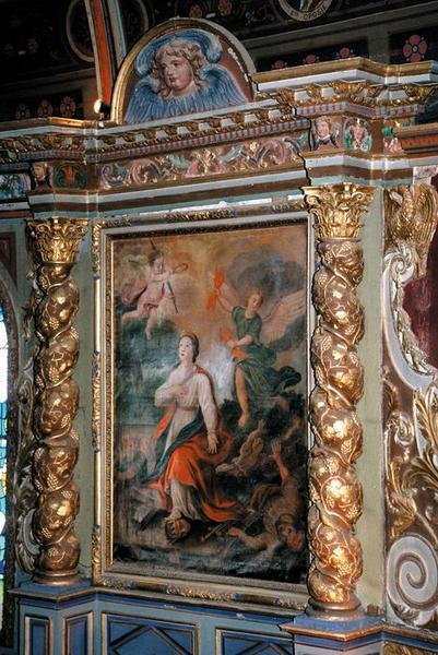 retable, tableau : Sainte Catherine d'Alexandrie