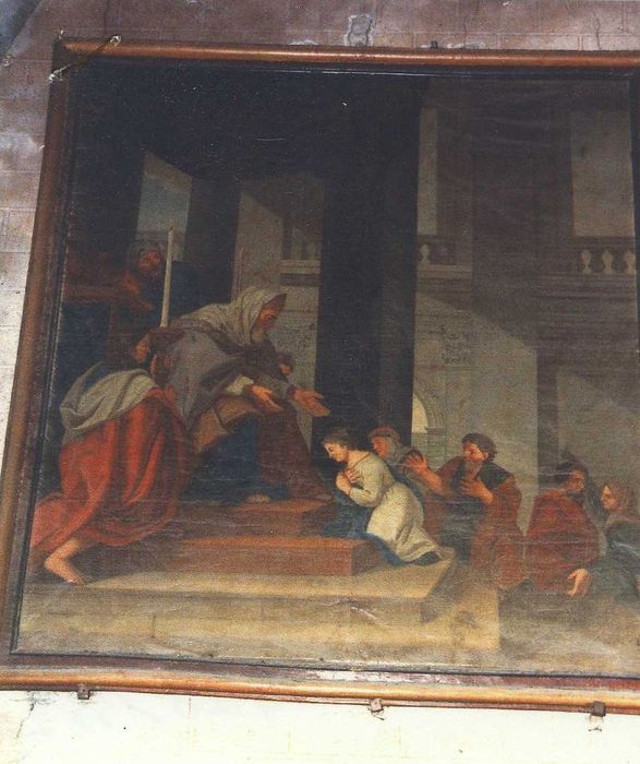 tableau et son cadre : Présentation de Marie au Temple, vue générale