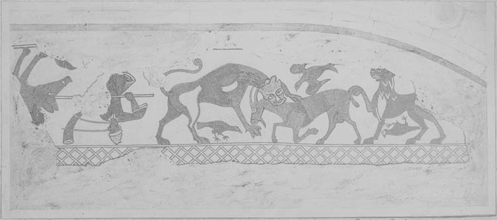 pavement : scènes de chasse, vue partielle - © Ministère de la Culture (France), Médiathèque du patrimoine et de la photographie, diffusion GrandPalaisRmn Photo