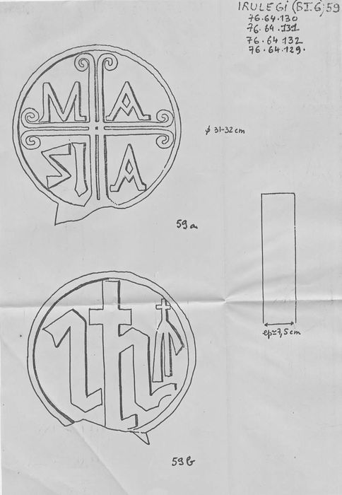 stèle discoïdale (photocopie numérisée)