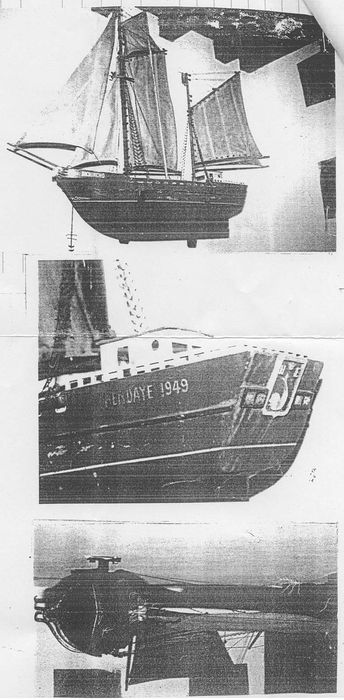 maquette de goélette de pêche dite Bichincho (photocopie numérisée)