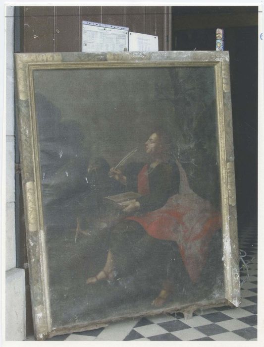 tableau et son cadre : Saint Jean l’Évangéliste