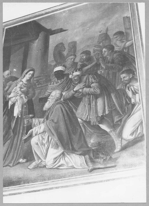 tableau : Adoration des rois mages
