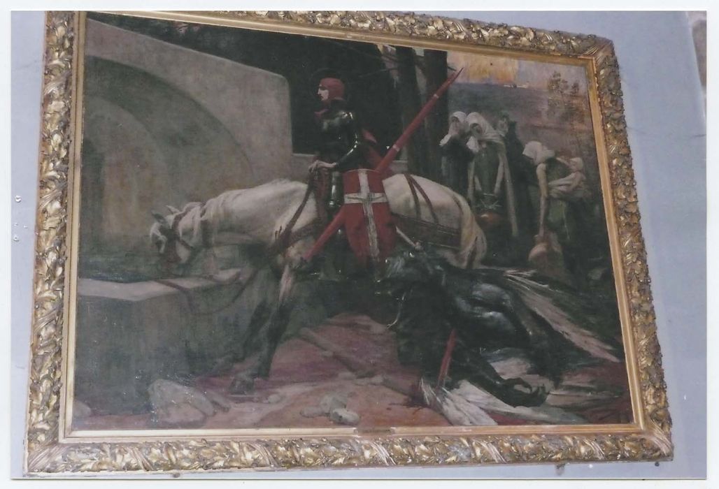 tableau et son cadre : Saint Georges vainqueur