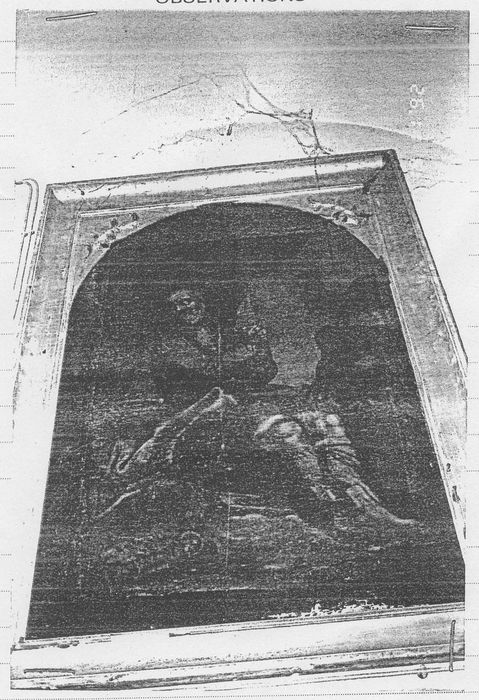 tableau et son cadre : L'Apôtre Pierre en prière (photocopie numérisée)