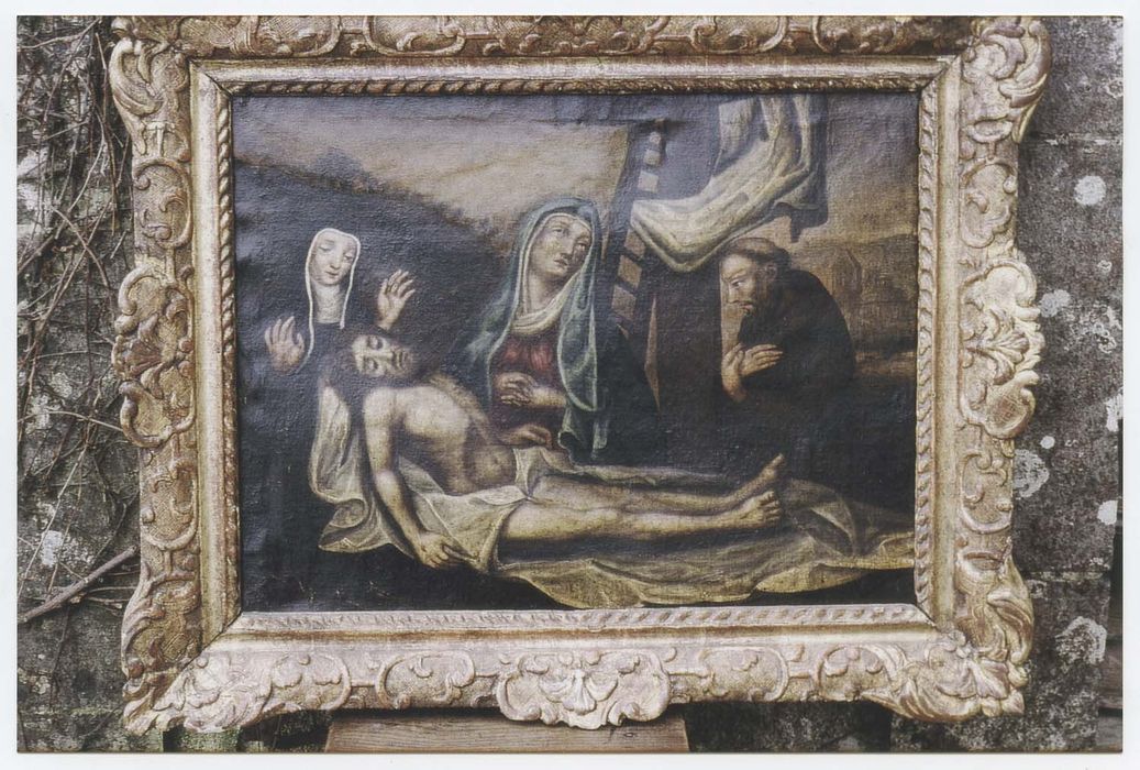 Tableau et son cadre : Déposition de croix