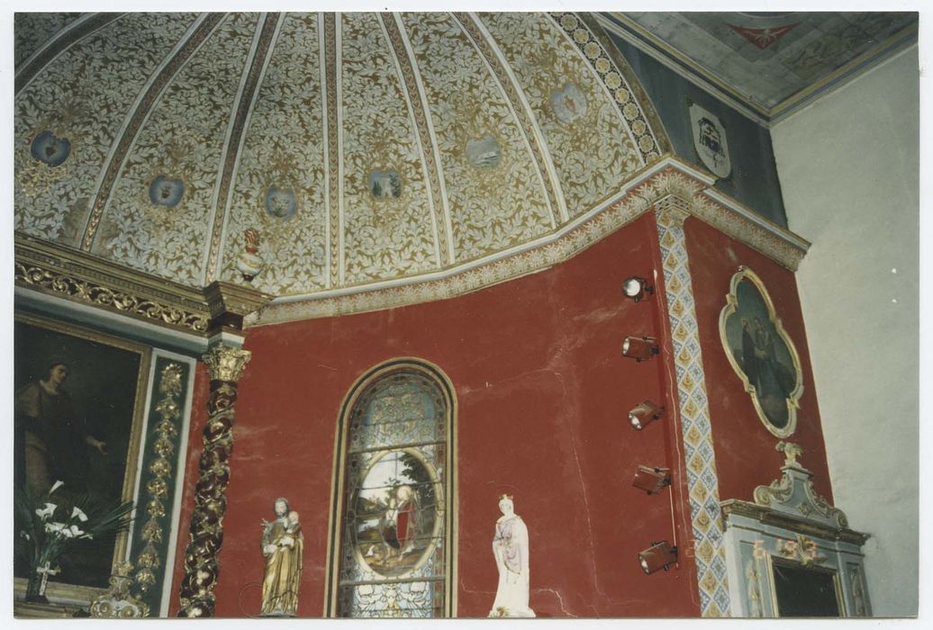 autel (maître-) avec son tabernacle, son retable et son tableau : Saint Laurent