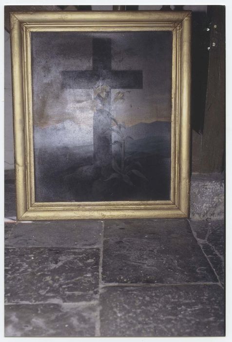 tableau : Croix sur fond de paysage