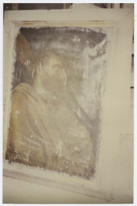 cinq tableaux : Saint Paul, Saint Jean l'évangéliste, Saint Jacques, Saint André et Saint Matthieu