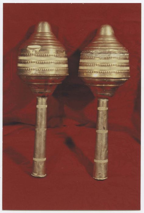 Cinq ornements de bâtons de Torah