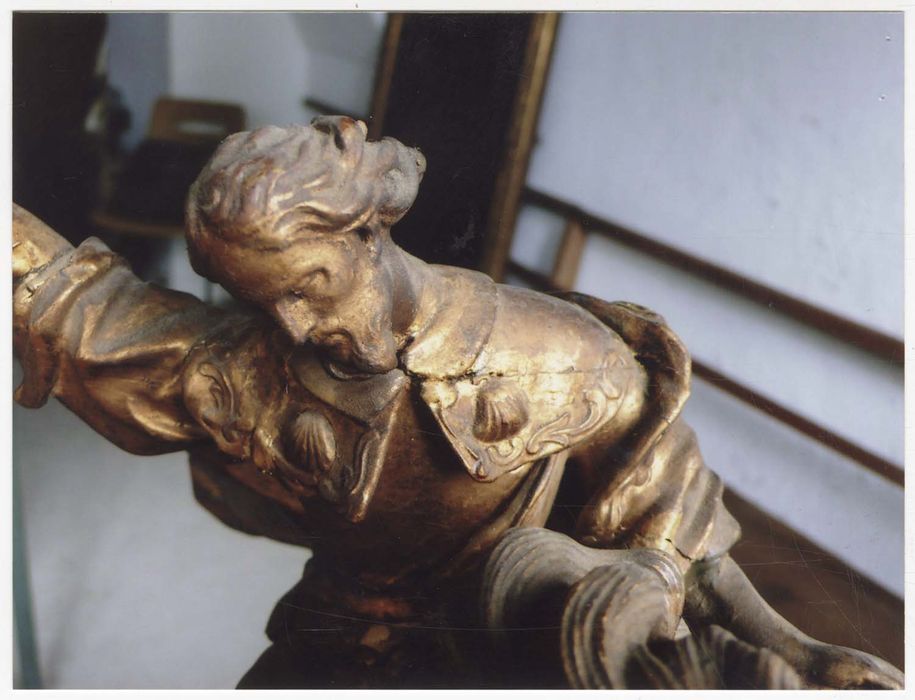 groupe sculpté : Saint Jacques dit Matamoros, détail