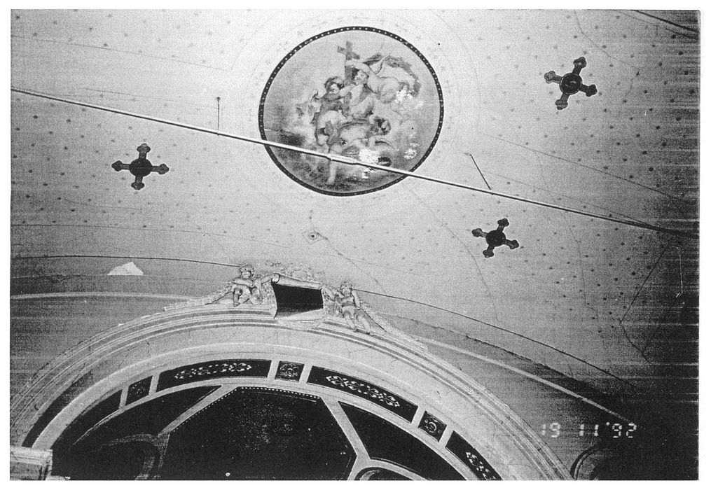 lambris peints des voûtes du choeur (photocopie numérisée)