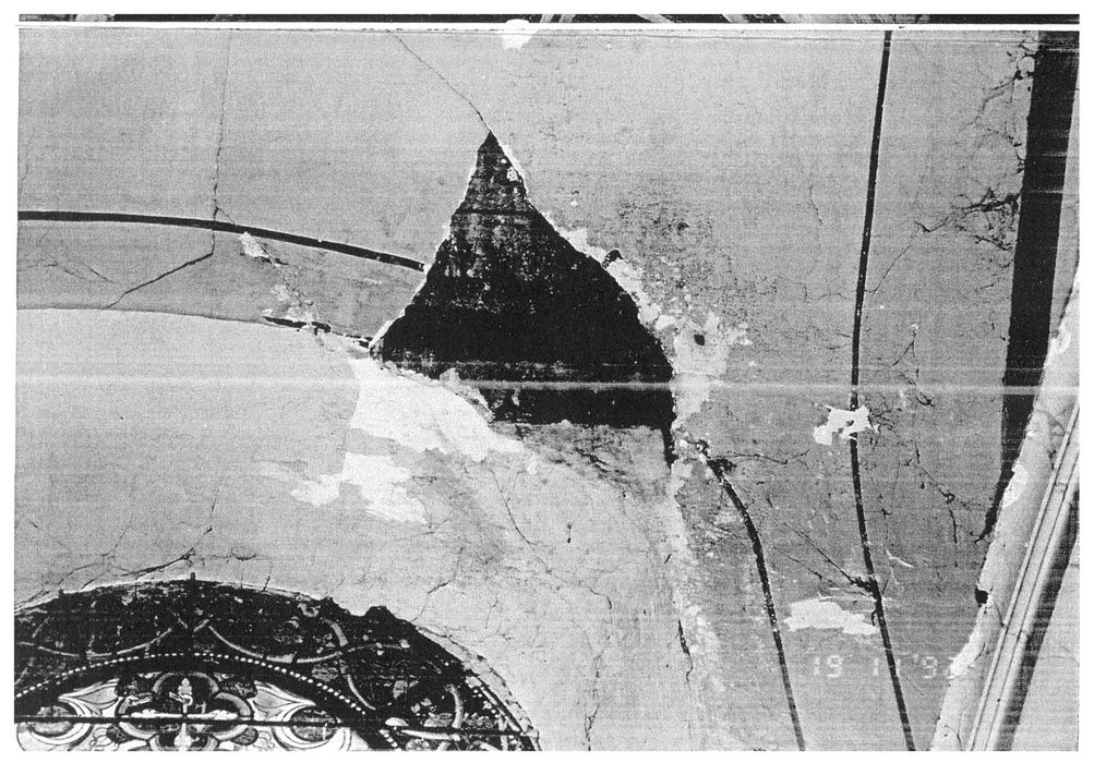 lambris peints des voûtes du choeur (photocopie numérisée)