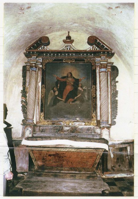 autel, retable et tableau : Assomption de la Vierge (photocopie numérisée)