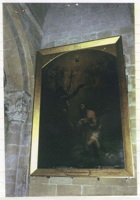 Tableau et son cadre : Baptême du Christ