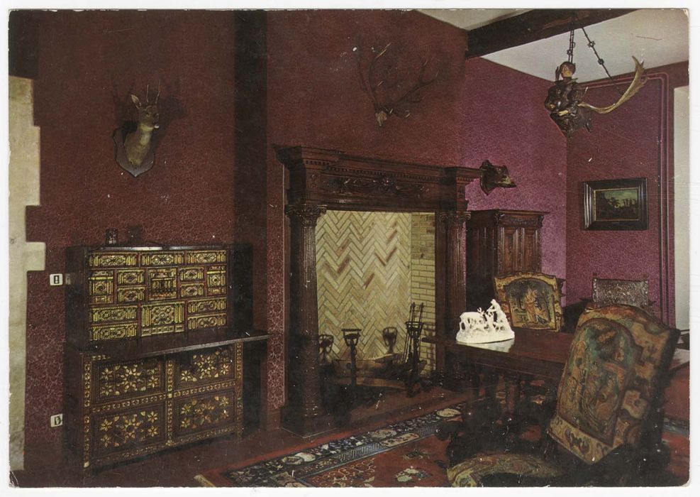 salle des chasses, cheminée