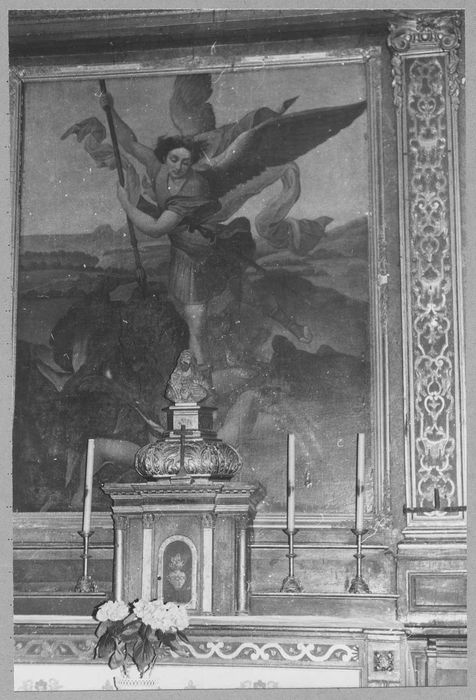 tableau et son cadre : Saint Michel