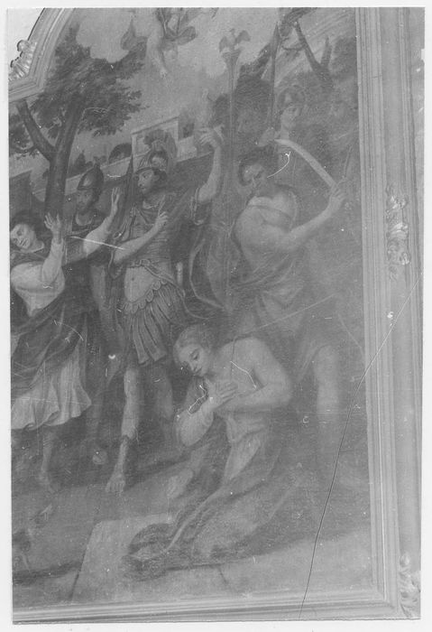 tableau, cadre : Décollation d'une sainte martyre