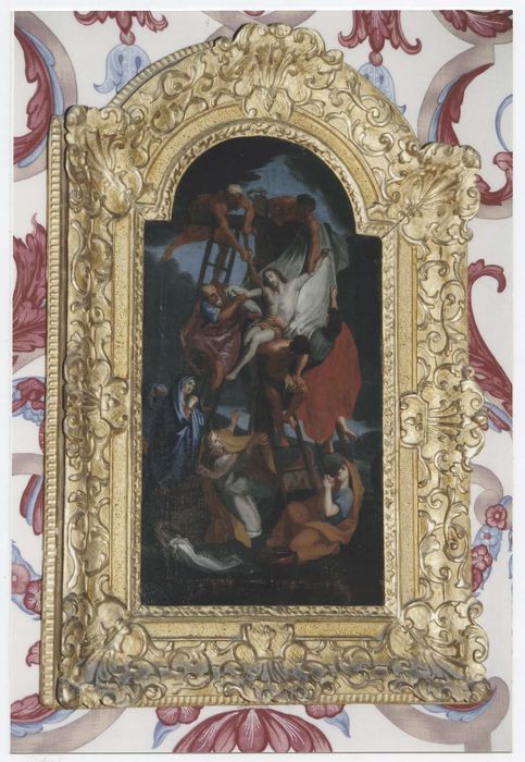 Tableau et son cadre : Descente de croix