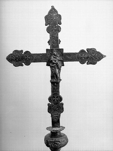 Croix processionnelle en argent (revers)