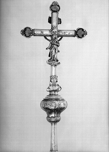 Croix processionnelle d'époque Louis XV (revers)