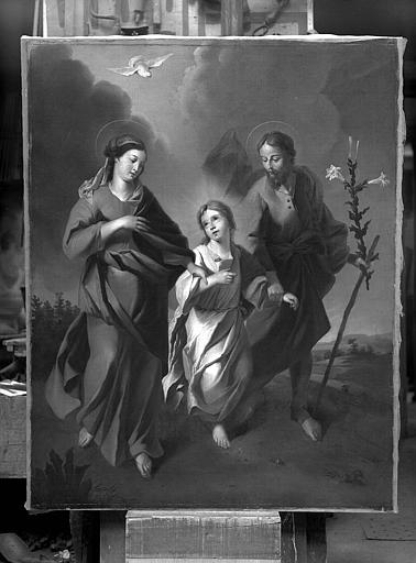 La sainte Famille, peinture sur toile