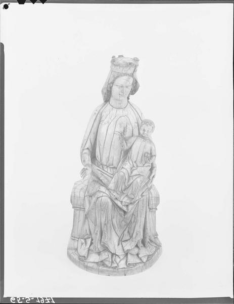 Statuette : Vierge à l'Enfant, de face