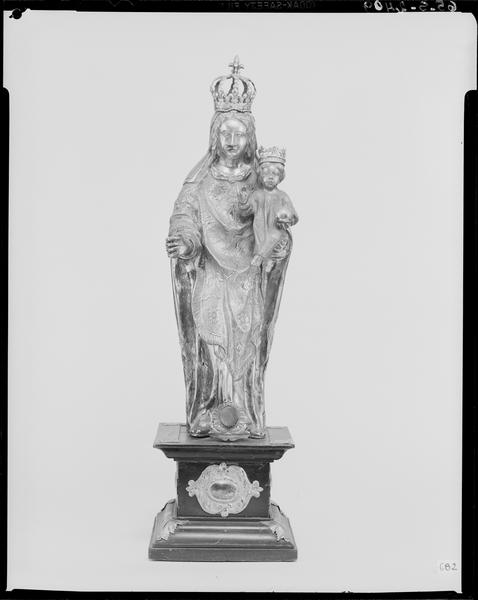 Statuette : Vierge à l'Enfant, face
