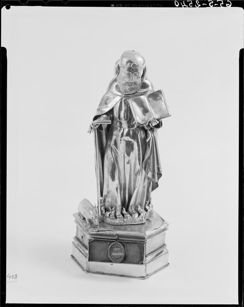 Statuette-reliquaire de saint Antoine, de face