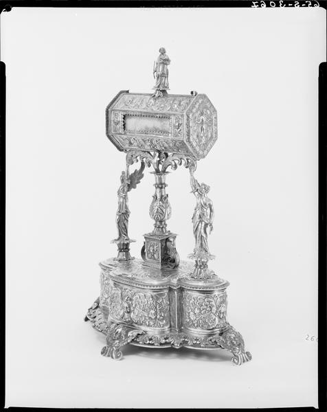 Reliquaire-monstrance de saint Laurent, de trois quarts gauche