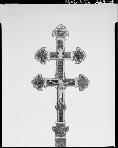 Croix-reliquaire dite de Clairmarais, revers orné du Christ