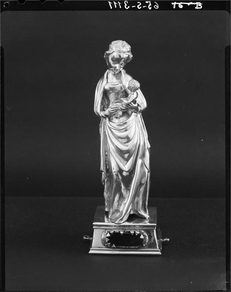 Statuette : Vierge à l'Enfant, de face