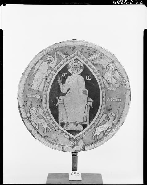 Reliquaire discoïdal, face