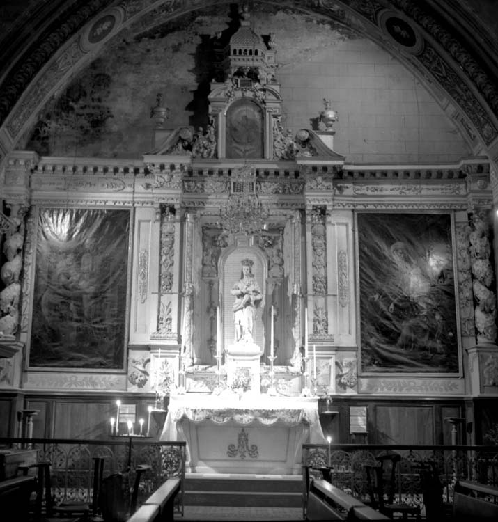 Retable de saint Pierre, deuxième chapelle sud