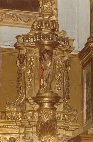 autel, retable, tabernacle, bas-relief, détail