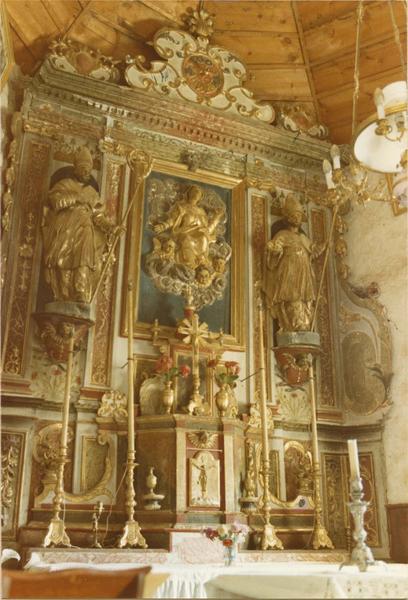 retable, tabernacle, bas-relief du maître-autel : l'Assomption, détail