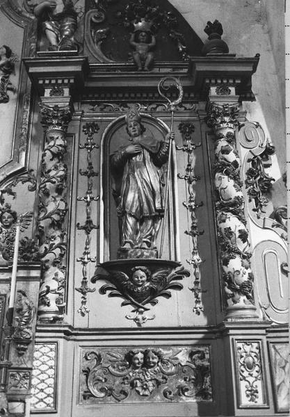 retable, tabernacle, bas-relief du maître-autel : l'Assomption, détail