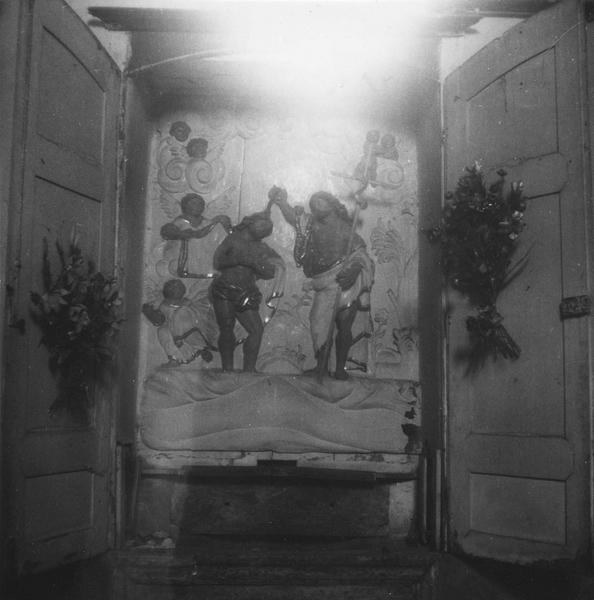 bas-relief : le baptême du Christ