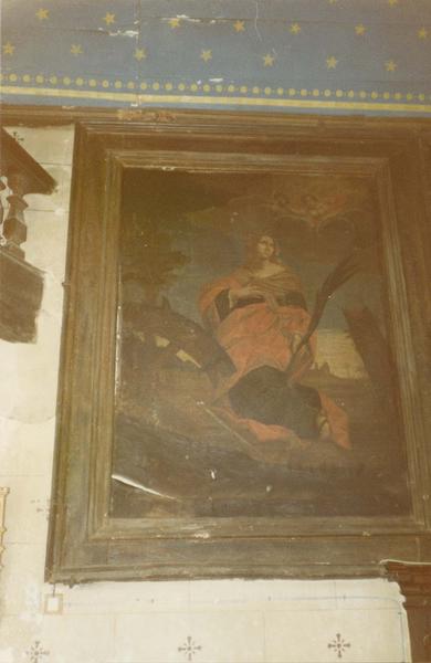 tableau avec cadre : la sainte Catherine - © Ministère de la Culture (France), Médiathèque du patrimoine et de la photographie (objets mobiliers), tous droits réservés