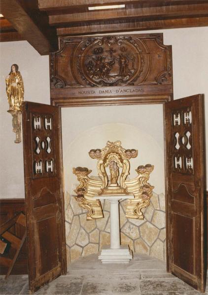 clôture des fonts baptismaux, bas-relief : la baptême du Christ - © Ministère de la Culture (France), Médiathèque du patrimoine et de la photographie (objets mobiliers), tous droits réservés