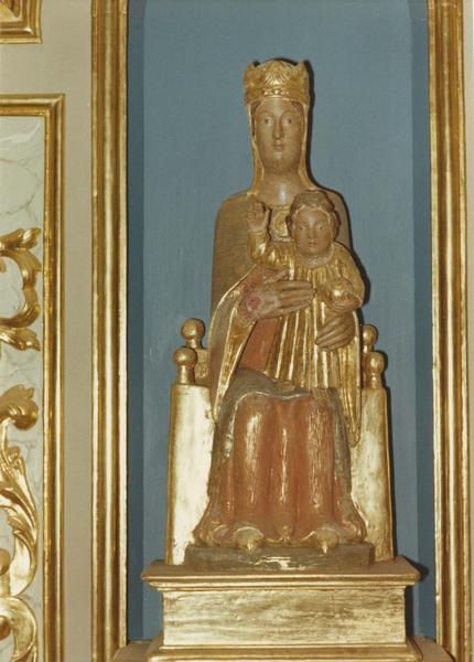 statue : Vierge à l'Enfant assise