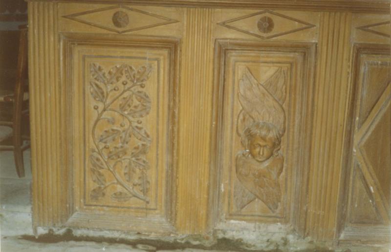 lambris de revêtement, deux consoles d'architecture, détail - © Ministère de la Culture (France), Médiathèque du patrimoine et de la photographie (objets mobiliers), tous droits réservés