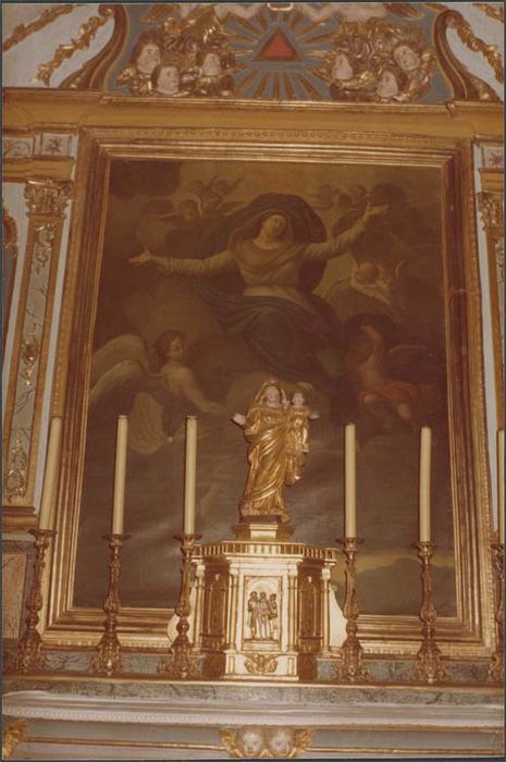 retable de la chapelle de la Vierge, tabernacle et tableau : Assomption