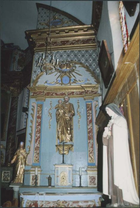 Autel de la chapelle Saint-Joseph et retable