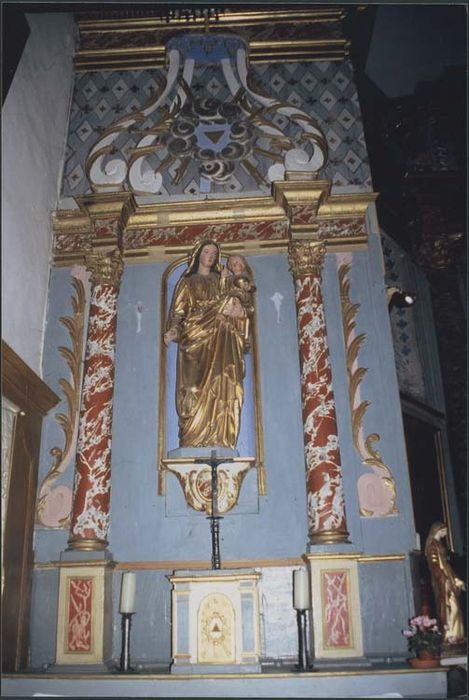 Autel de la chapelle de la Vierge et retable