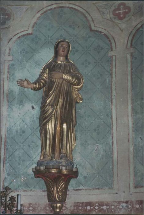 deux statues : Saint Jean et Vierge