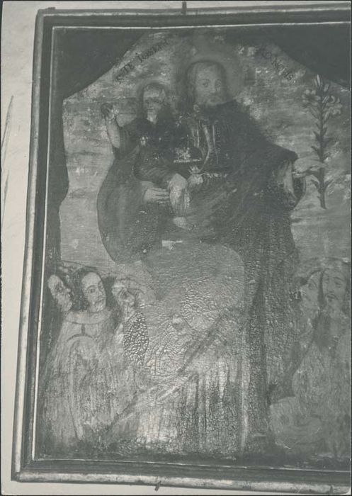 Tableau ex-voto : Saint Joseph et l'Enfant Jésus