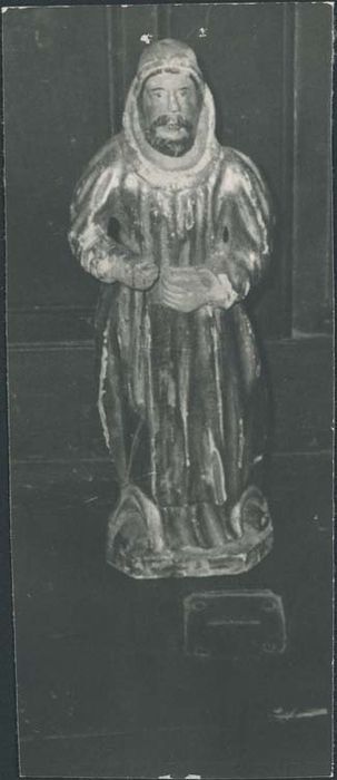 statue : Saint Savin en habit de moine