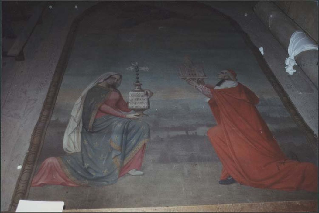 quatre tableaux : Ange des Douleurs, Ange de la Consolation, La France pénitente et Sainte Marguerite et le Sacré-Coeur